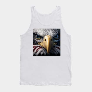 USA, Bald Eagle, America, American Flag, Tank Top